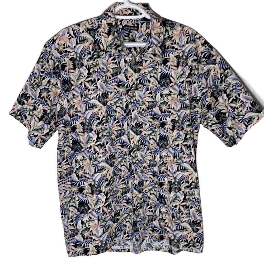 Pierre Cardin tropical short sleeve button shirt size M